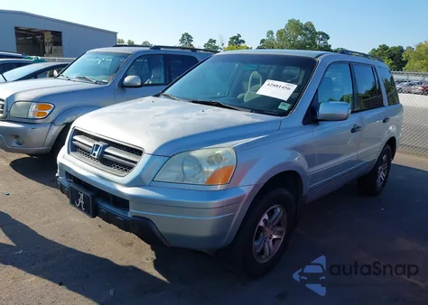 2003 Honda Pilot Ex from USA, damaged, VIN 2HKYF18463H548896